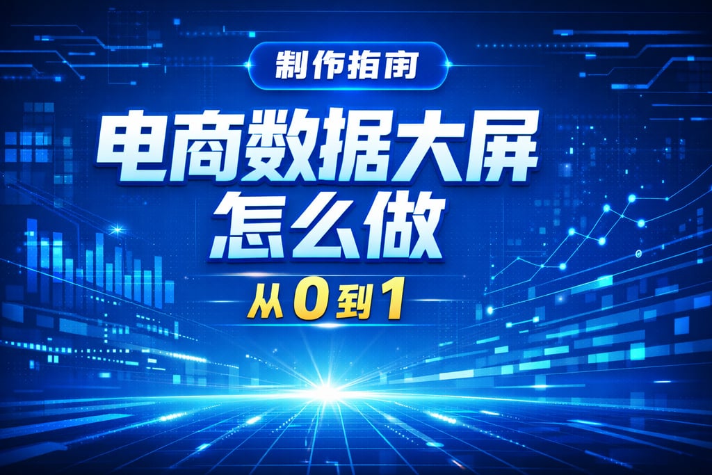 制作指南！电商数据大屏怎么做，从 0 到 1